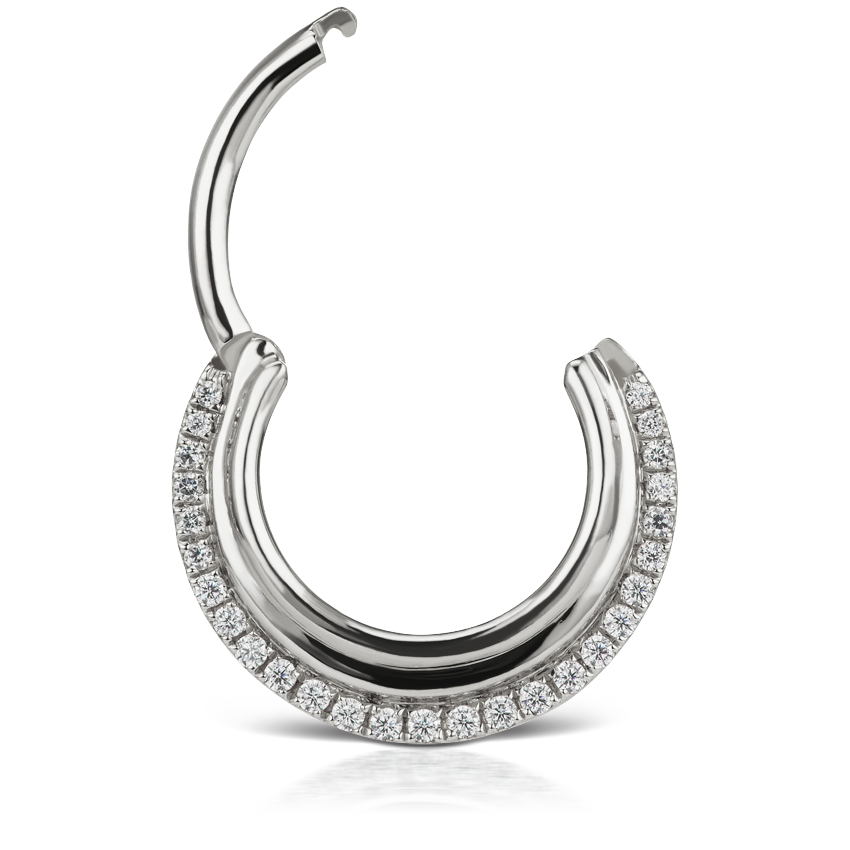 Cubic Zirconia Dhara Hoop Earring