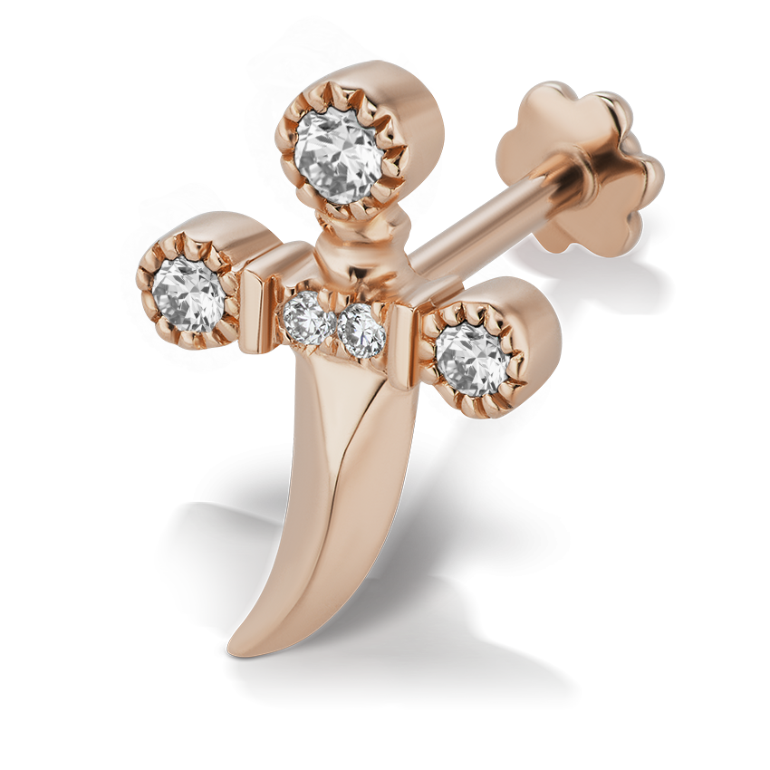 Diamond Dagger Threaded Stud