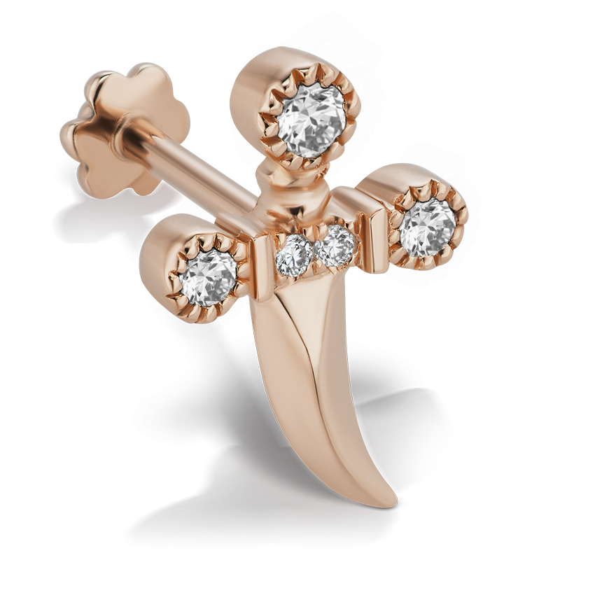 Diamond Dagger Threaded Stud