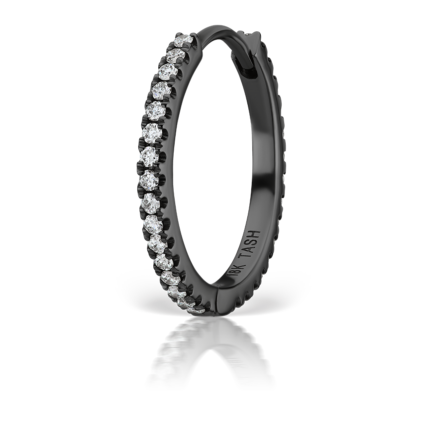 Diamond Eternity Hoop Earring