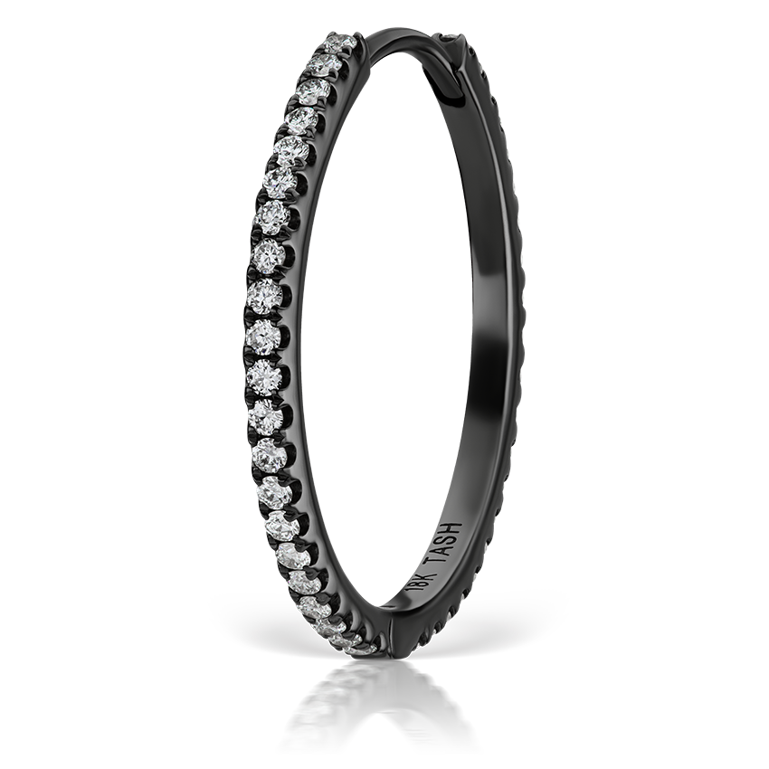 Diamond Eternity Hoop Earring