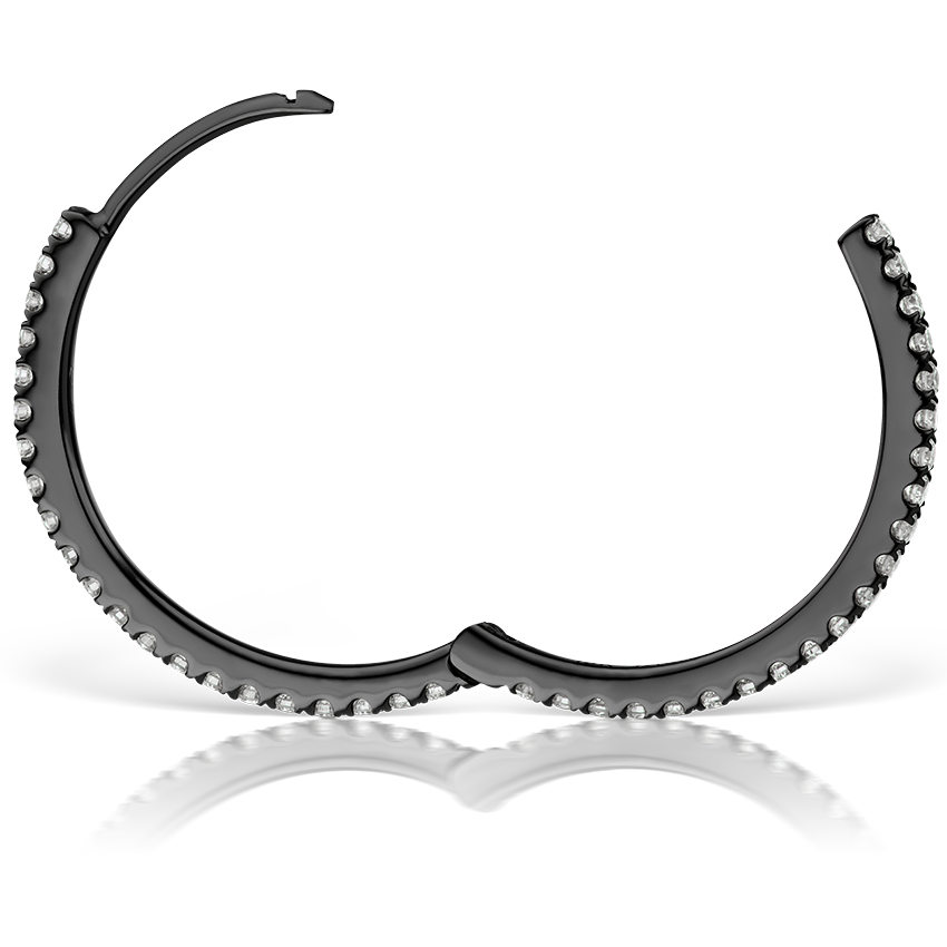 Diamond Eternity Hoop Earring