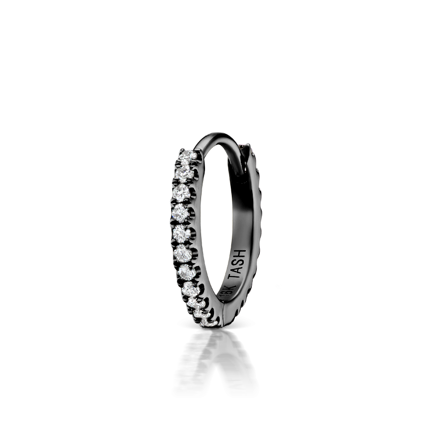 Diamond Eternity Hoop Earring