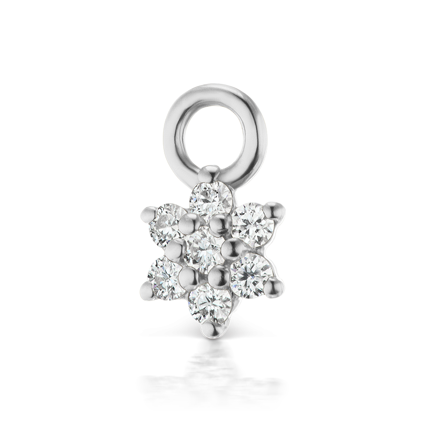 Diamond Flower Charm