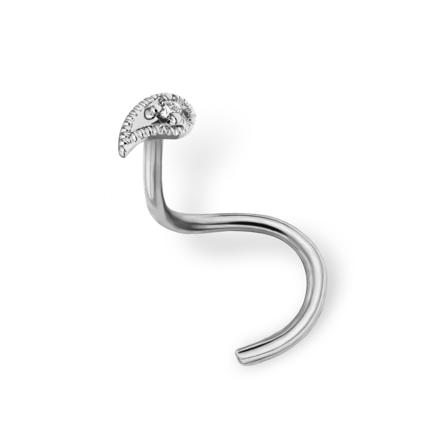 Diamond Paisley Nostril Screw