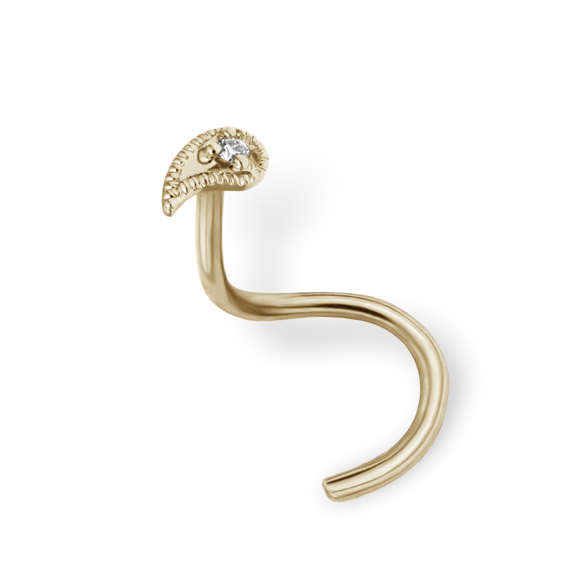 Diamond Paisley Nostril Screw