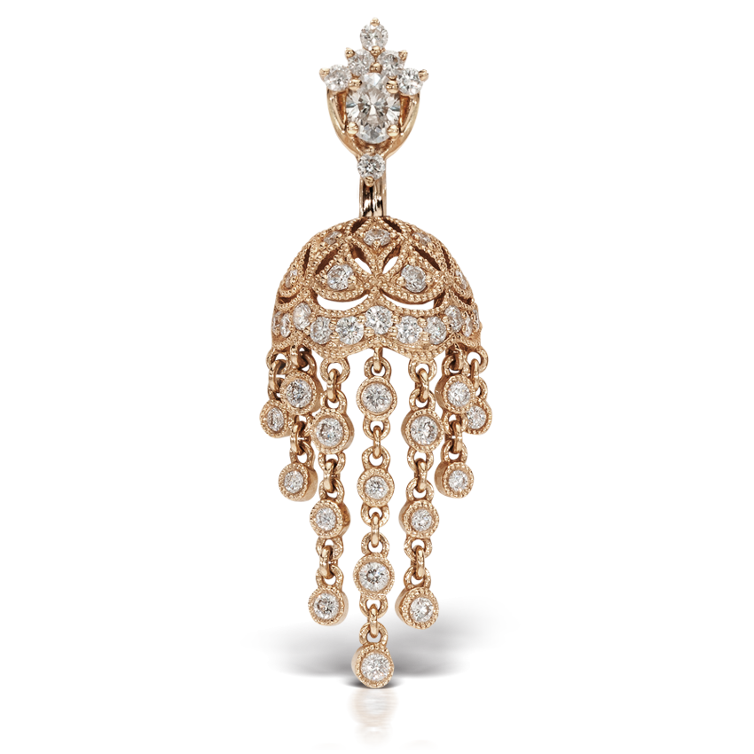 Diamond MT Tiara with Parasol Dangle Barbell