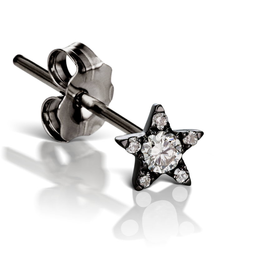 Diamond Star Stud Earring