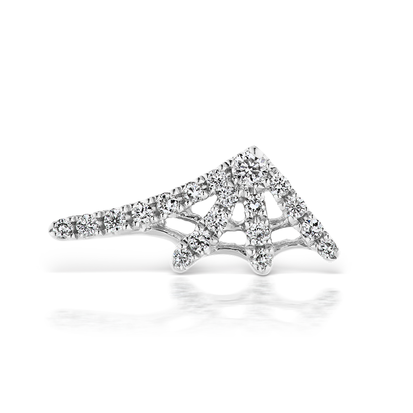 Diamond Web Stud Earring