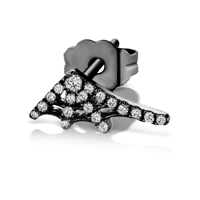 Diamond Web Stud Earring