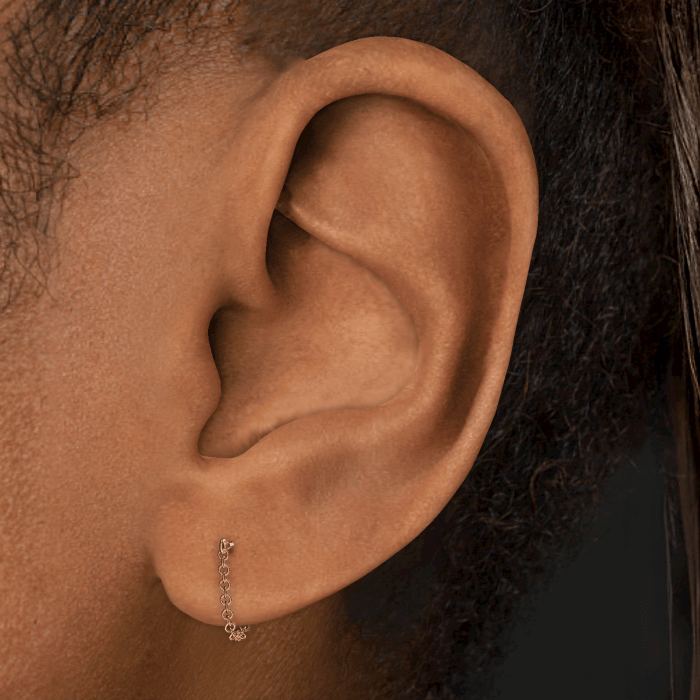Chain Wrap Stud Earring