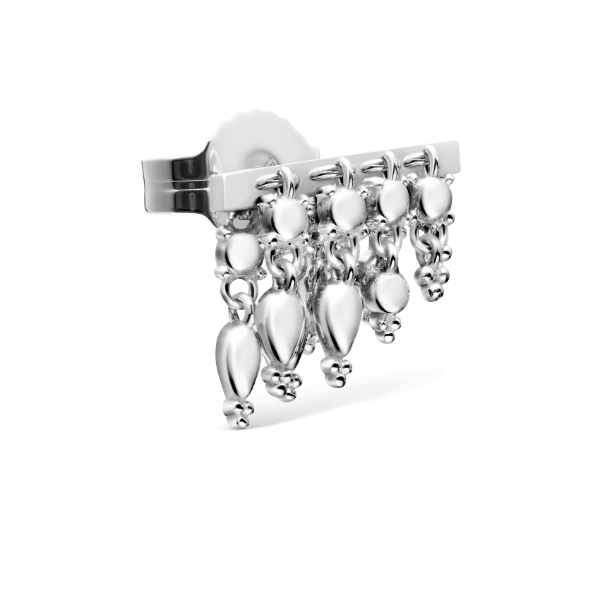 Tassel Bar Stud Earring