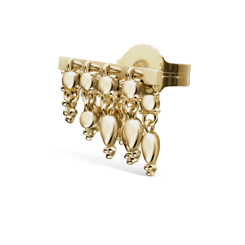 Tassel Bar Stud Earring