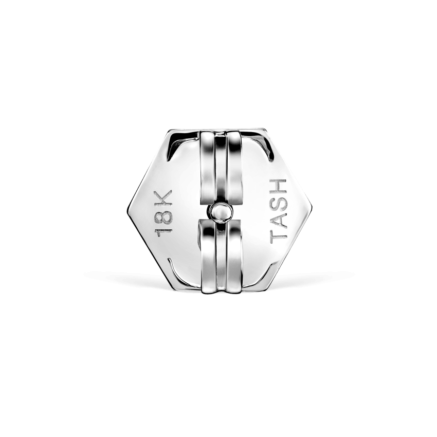 Invisible Set Triangle Diamond with Kite Diamond Dangle Stud