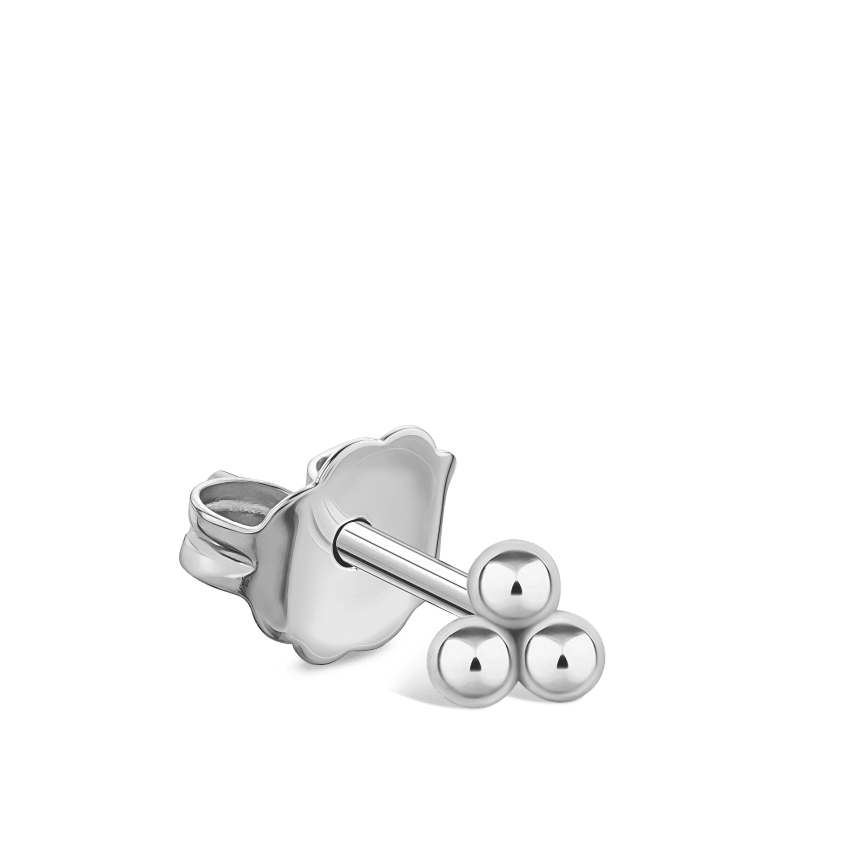 Three Ball Trinity Stud Earring
