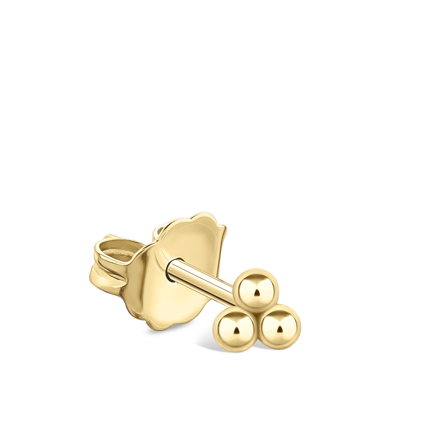 Three Ball Trinity Stud Earring