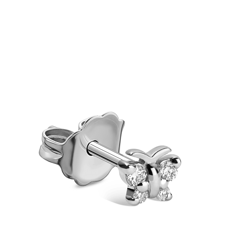 Diamond Butterfly Stud Earring – MARIA TASH