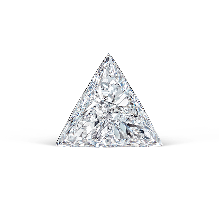 Invisible Set Triangle Diamond Stud Earring
