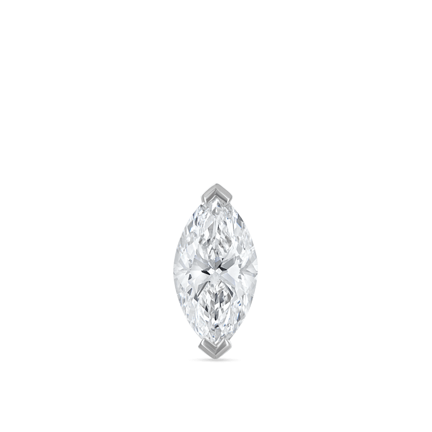 Marquise Diamond Stud Earring