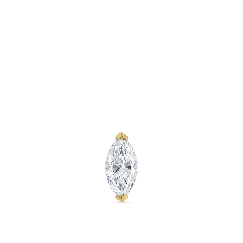 Marquise Diamond Stud Earring