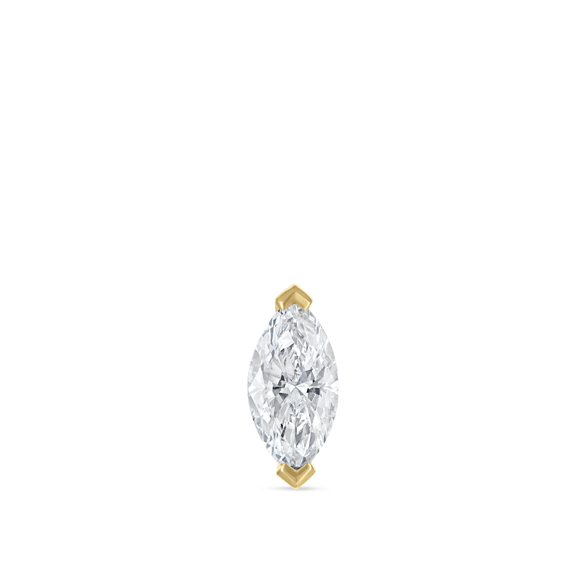 Marquise Diamond Stud Earring
