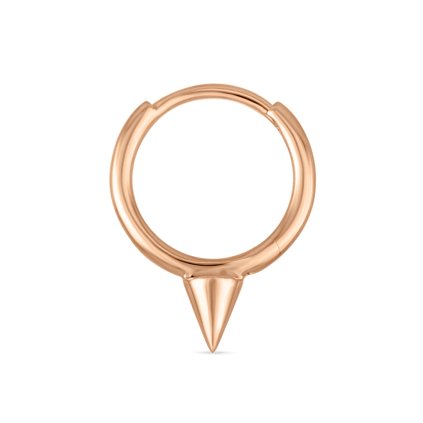 Single Short Spike Hoop Earring (Non-Rotating)
