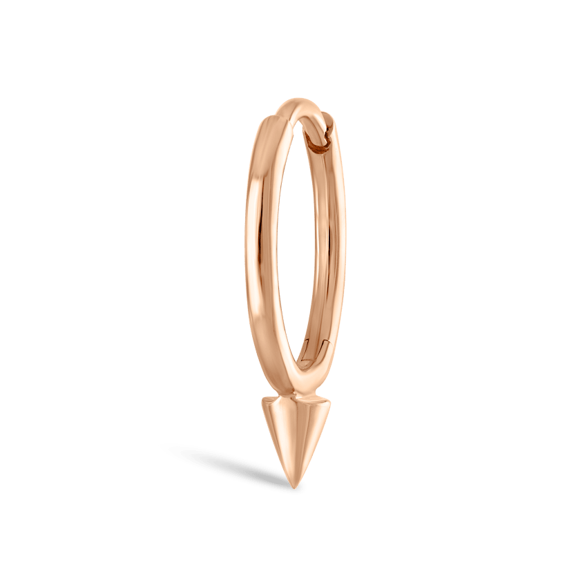 Single Short Spike Hoop Earring (Non-Rotating)