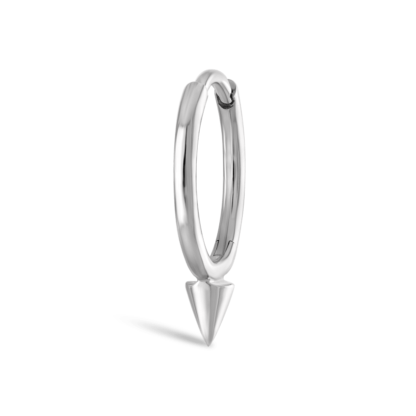 Single Short Spike Hoop Earring (Non-Rotating)