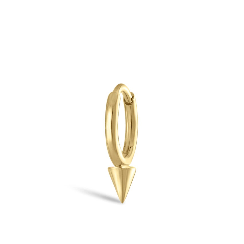Single Short Spike Hoop Earring (Non-Rotating)