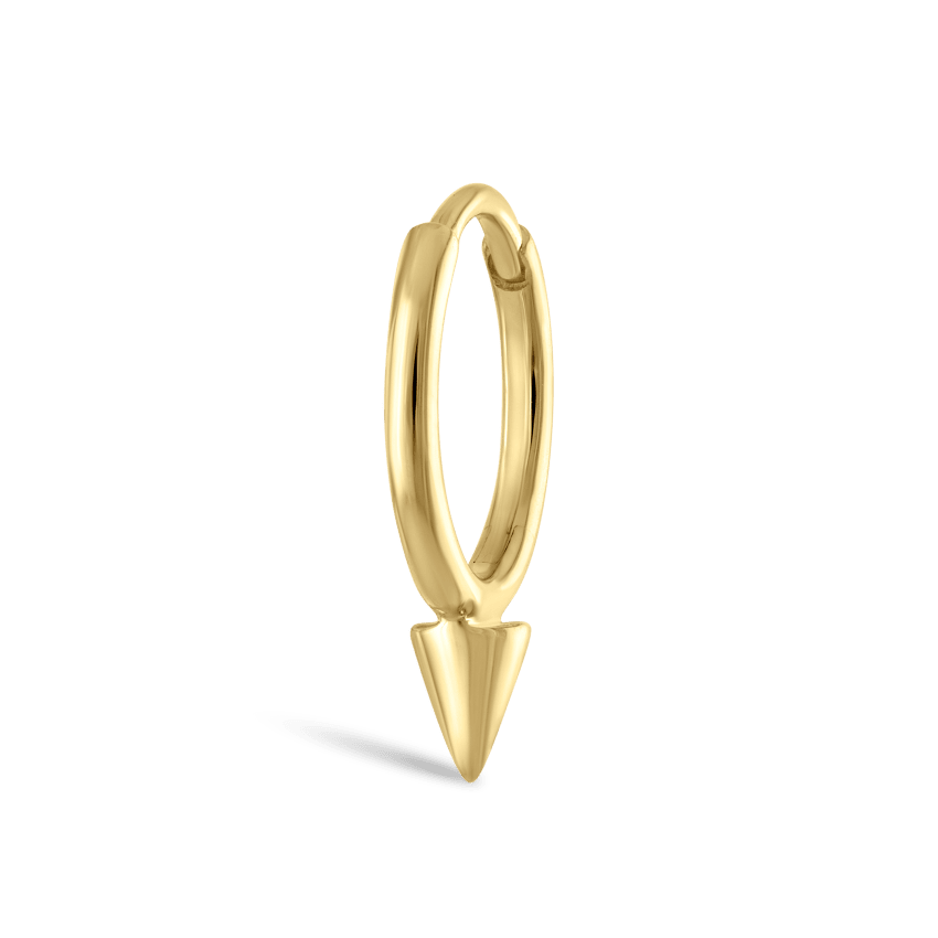 Single Short Spike Hoop Earring (Non-Rotating)