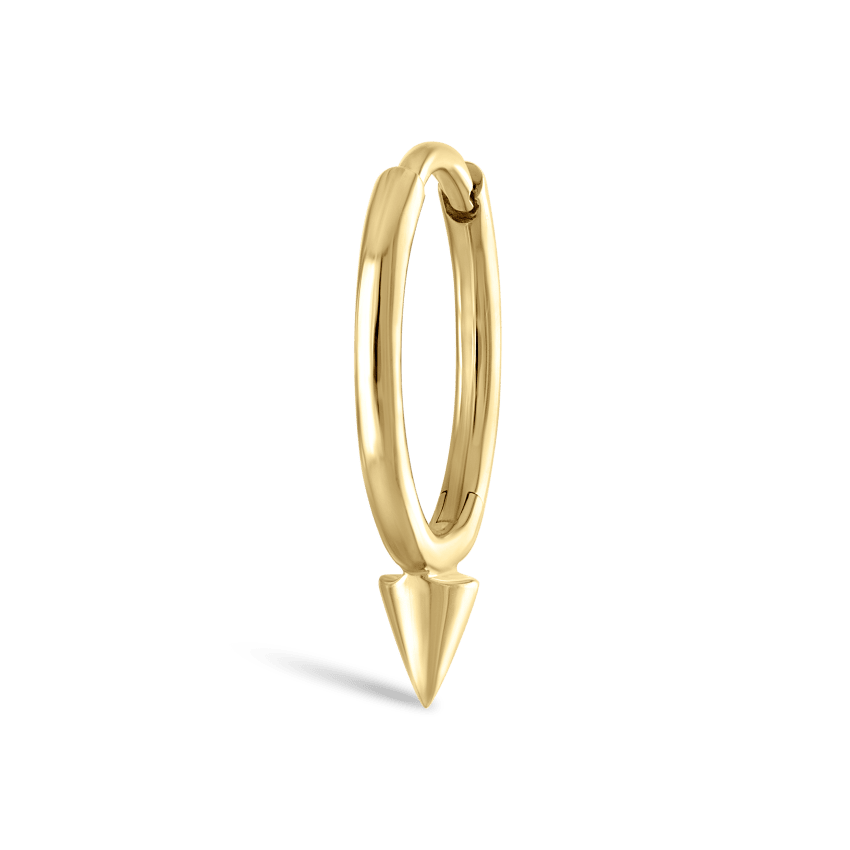 Single Short Spike Hoop Earring (Non-Rotating)