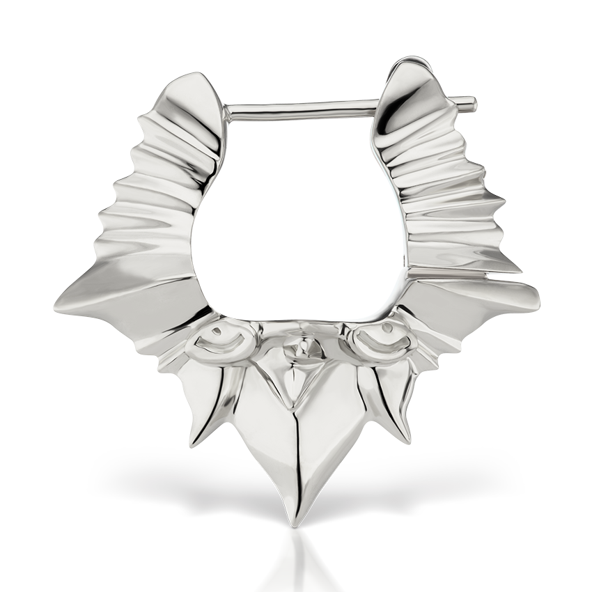 Large Javanese Spike Hoop Earring