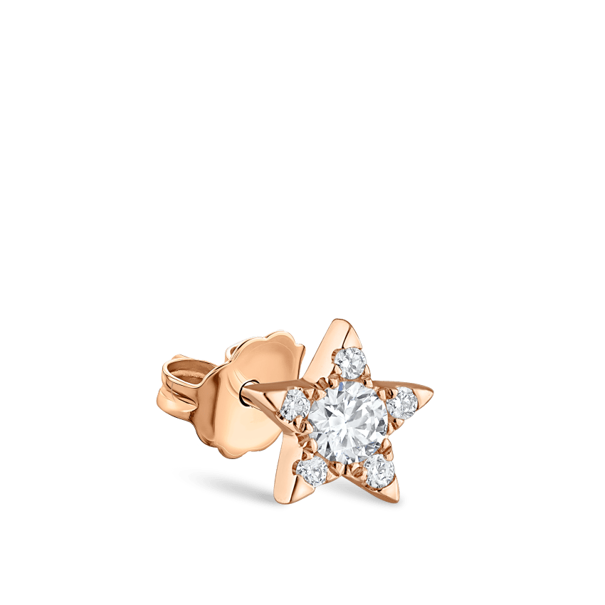Diamond Star Stud Earring