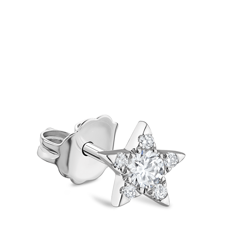 Diamond Star Stud Earring