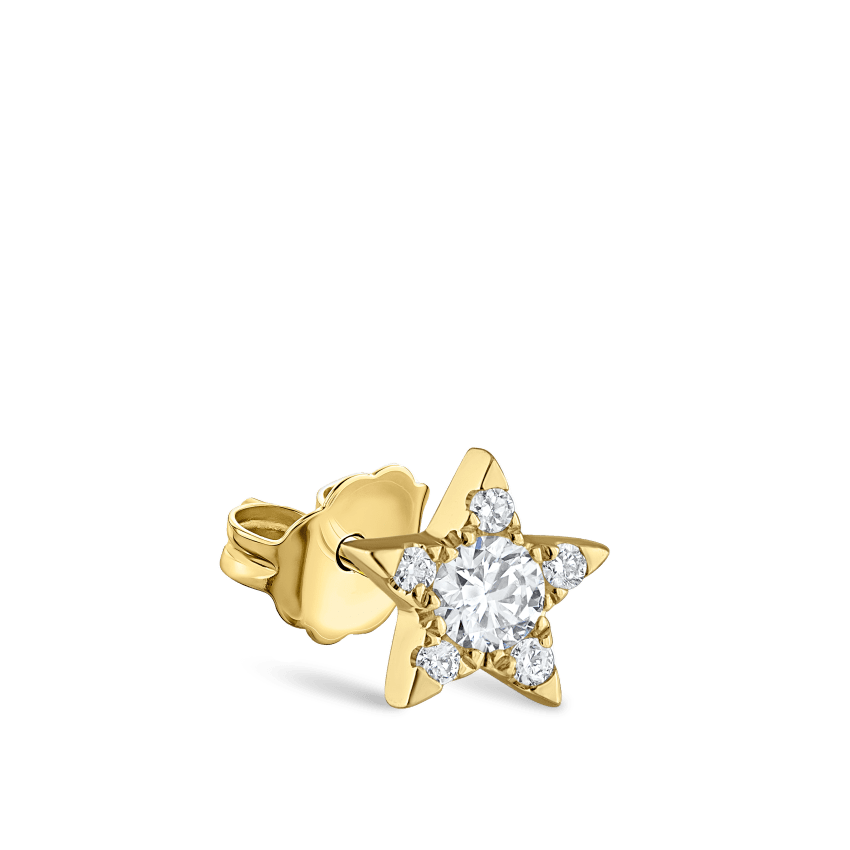 Diamond Star Stud Earring