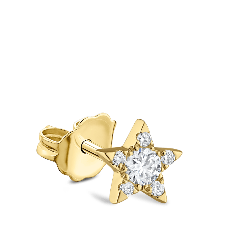 Diamond Star Stud Earring