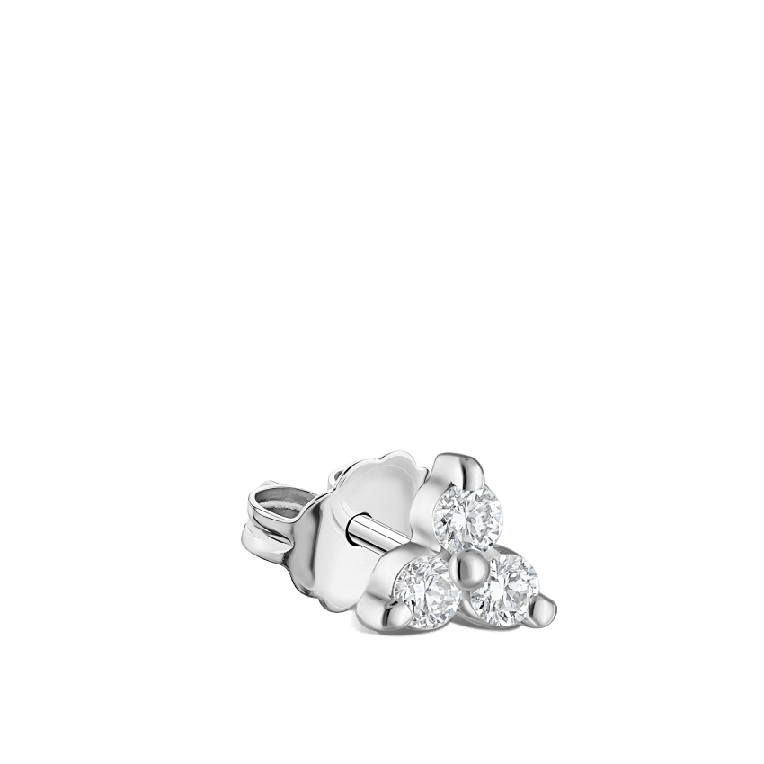Diamond Trinity Stud Earring