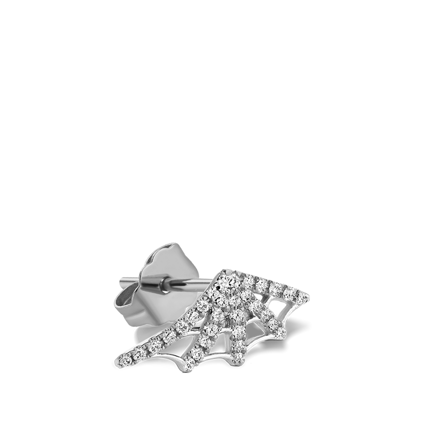 Diamond Web Stud Earring