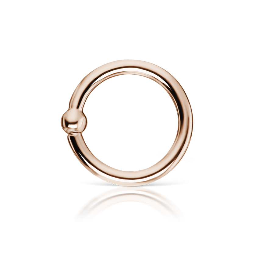 Fixed Gold Ball Ring