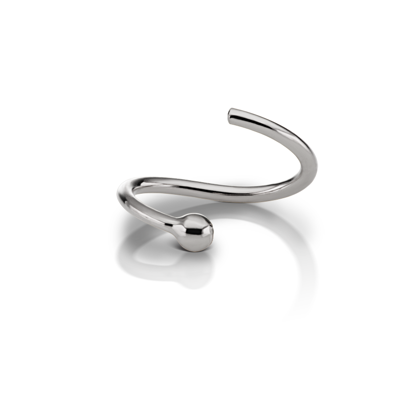 Fixed Gold Ball Ring