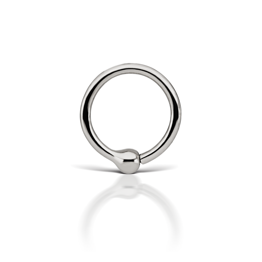 Fixed Gold Ball Ring