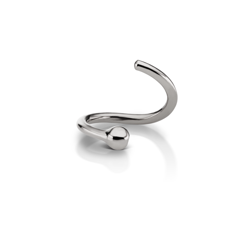 Fixed Gold Ball Ring