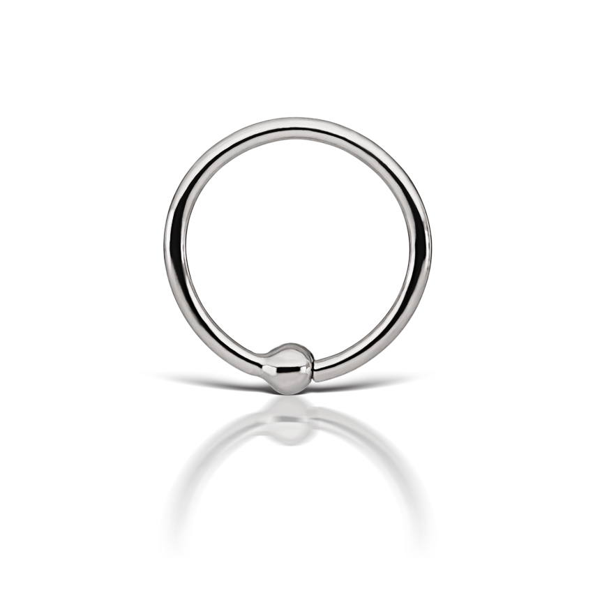 Fixed Gold Ball Ring