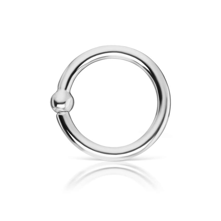 Fixed Gold Ball Ring