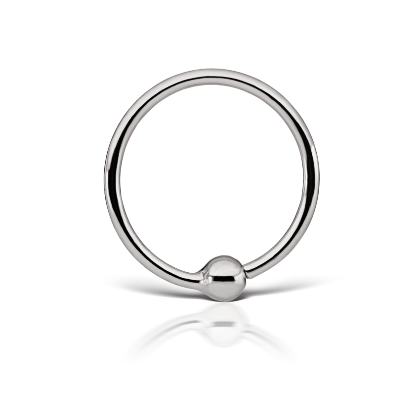 Fixed Gold Ball Ring