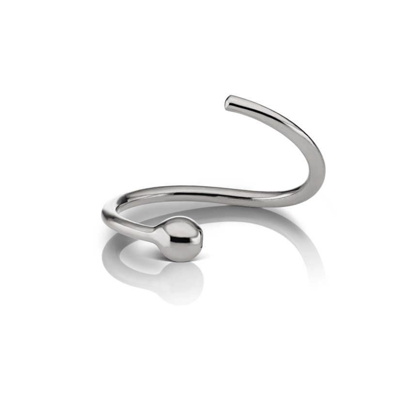 Fixed Gold Ball Ring