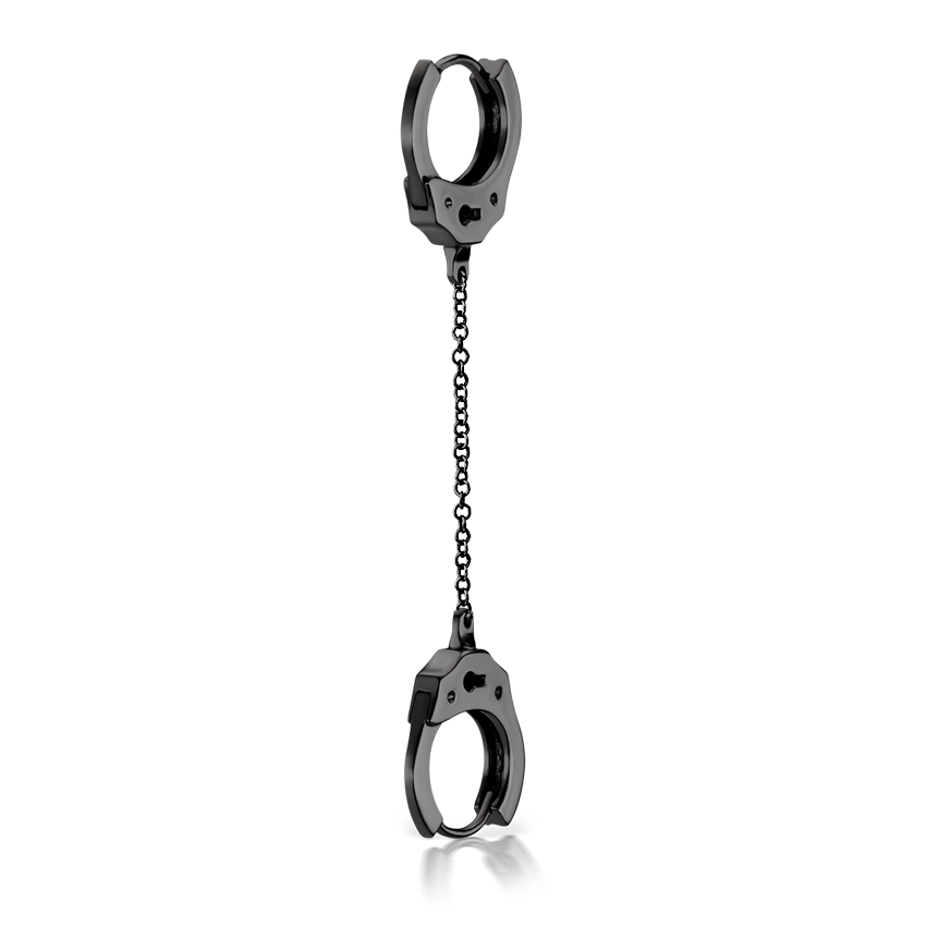 Handcuff Hoop Earring with Medium Chain