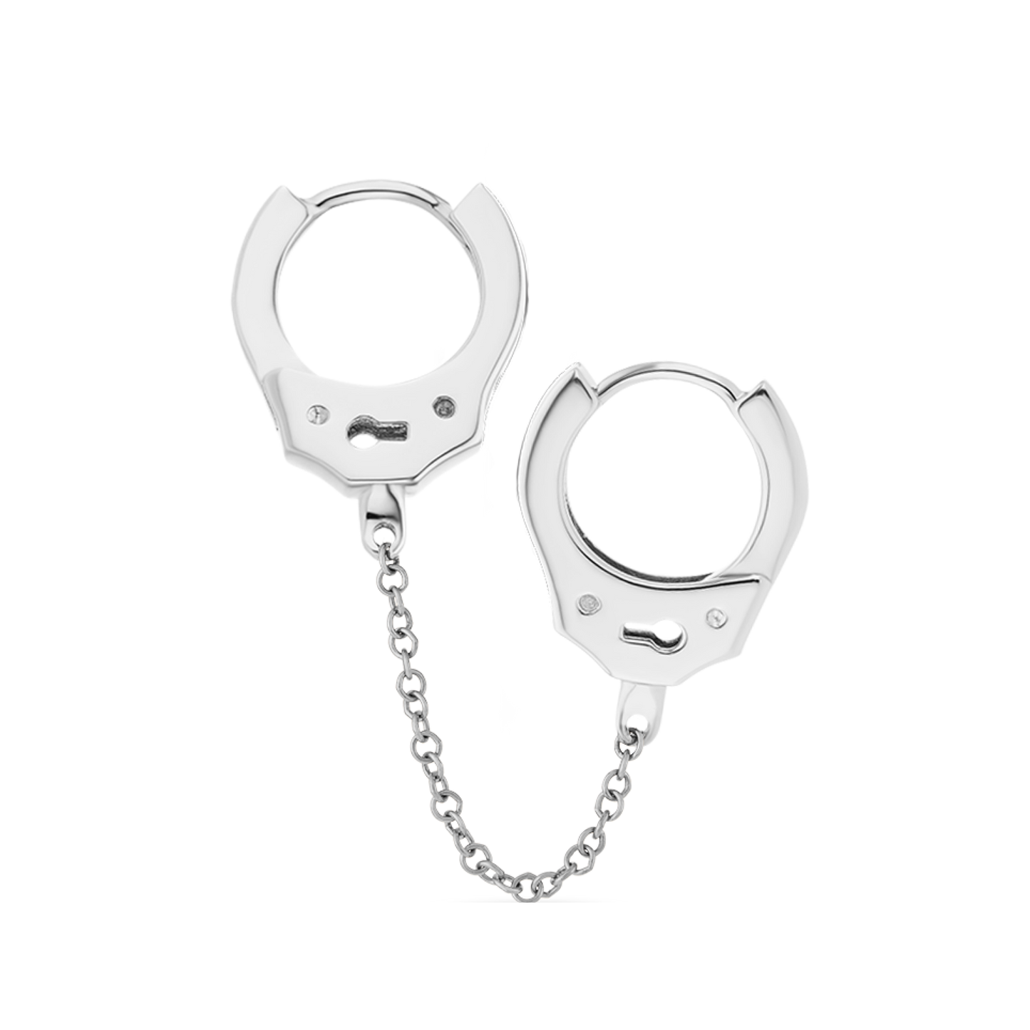 Handcuff Hoop Earring with Medium Chain
