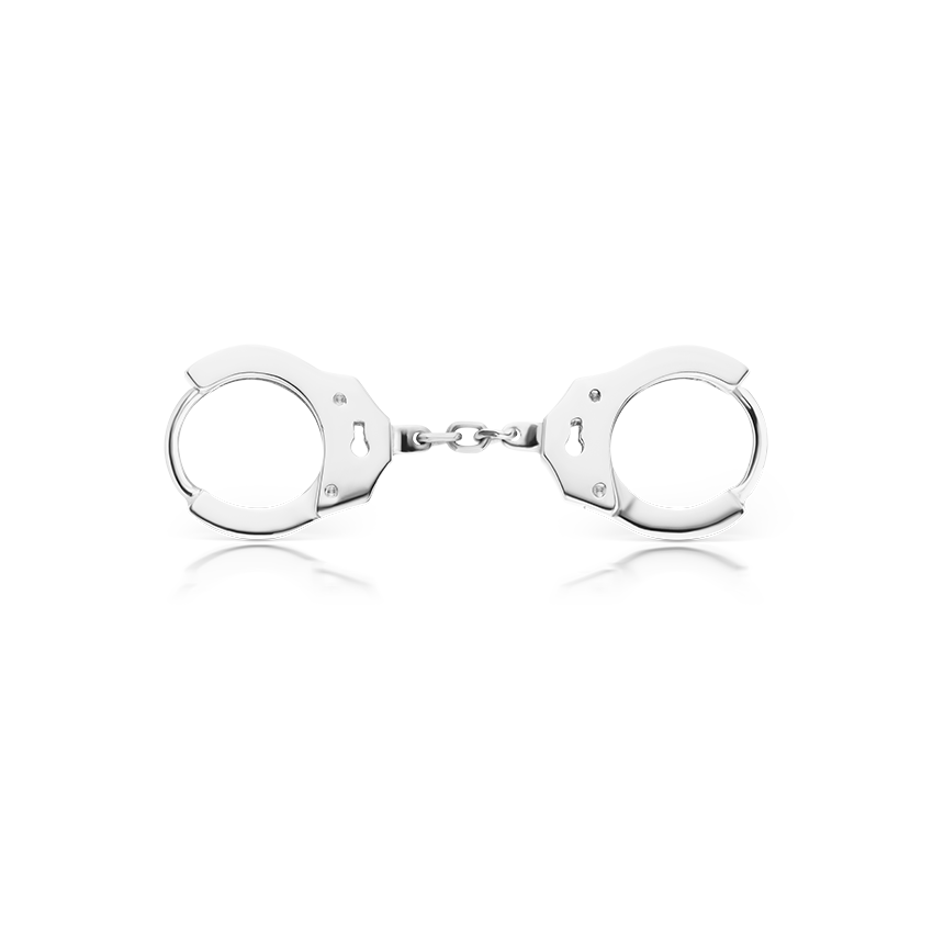 Handcuff Hoop Earring with Short Chain