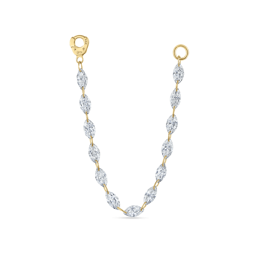 Floating Diamond Marquise Connecting Charm